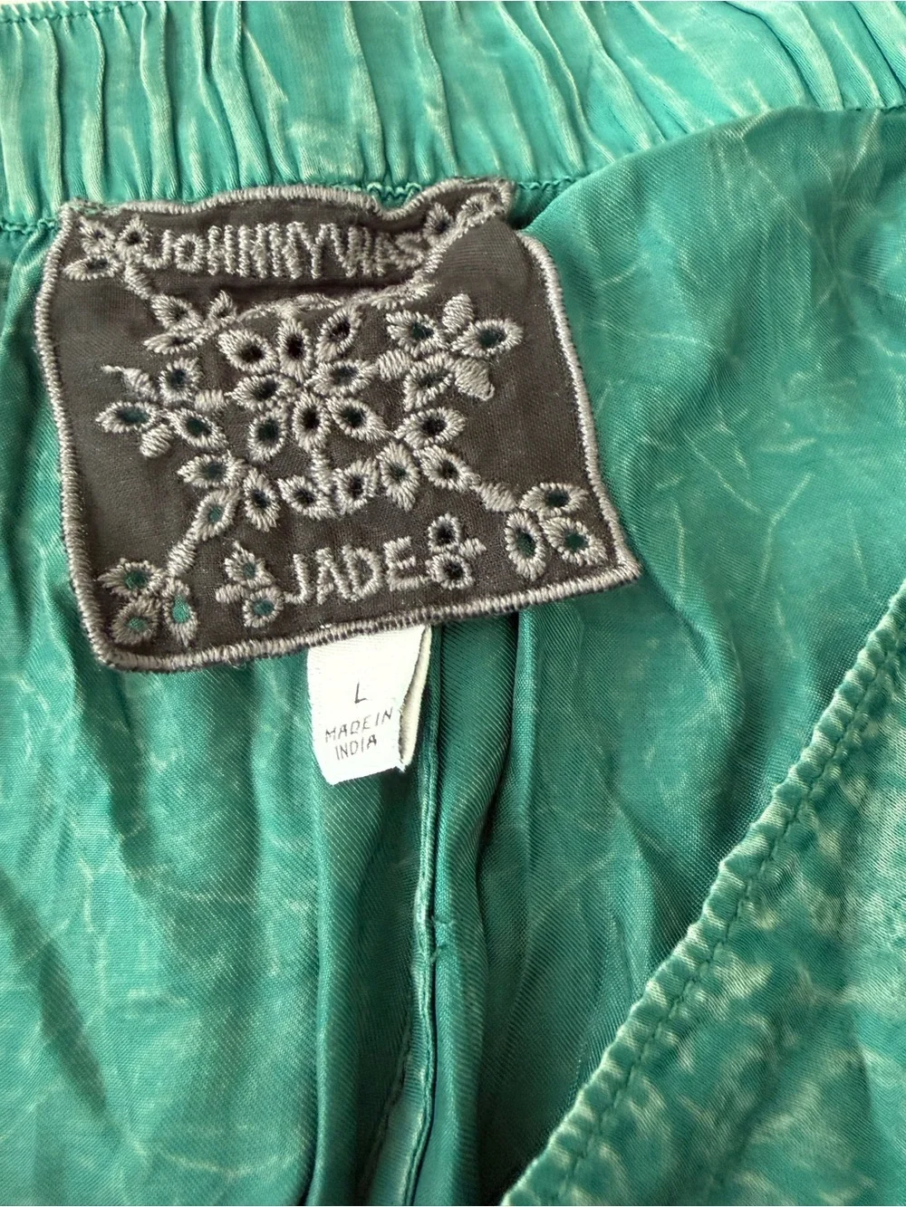 Johnny Was Jade Khay Viscose Jogger Pant Sz L E06